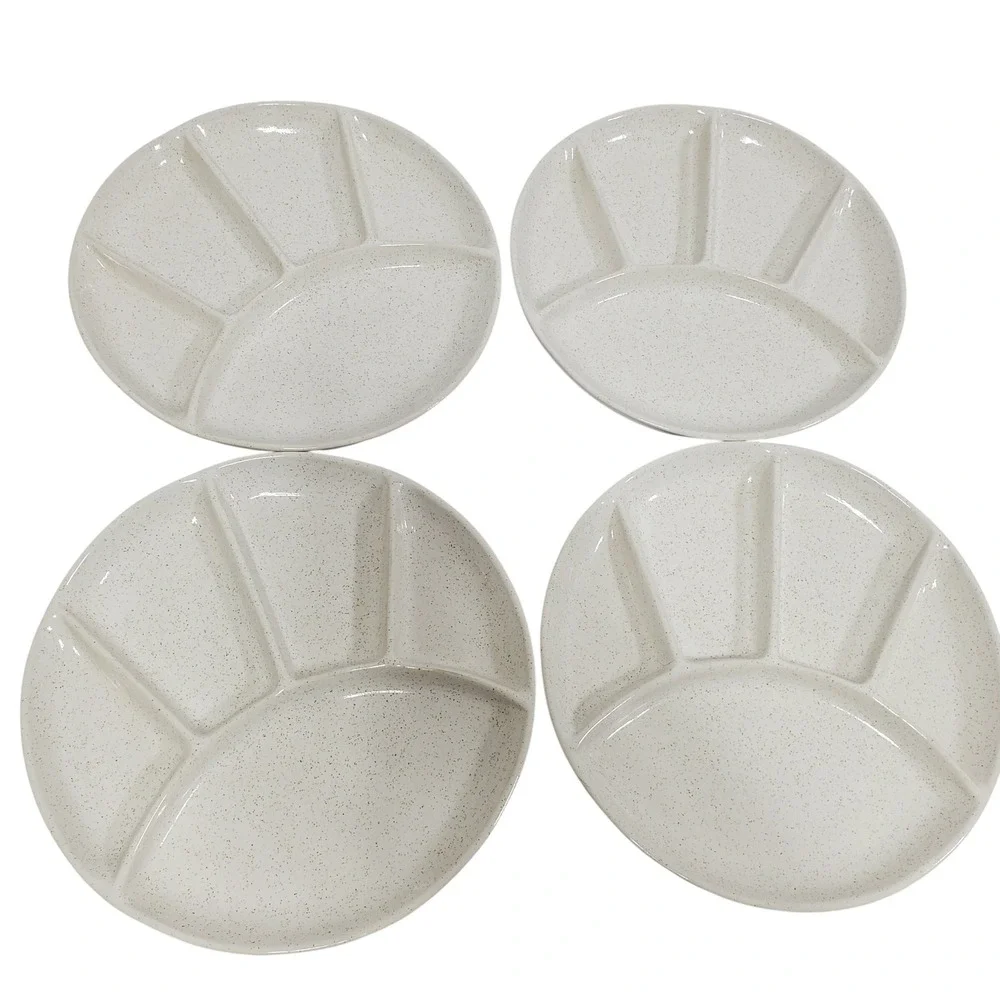 Pot Shop Boston 6 Mass Divided Grill Plates 10.25
